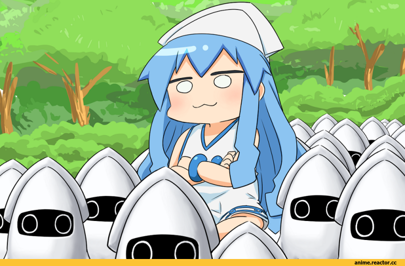 Shikanoko Nokonoko Koshitantan,Anime,Аниме,фэндомы,аниМемы,dinonix,Ika Musume,Shinryaku! Ika Musume